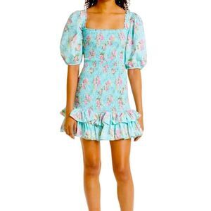 By Timo Smocked Poplin Dress